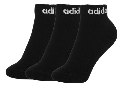 Tripack Calcetas adidas Cushioned Low Unisex  Black/white