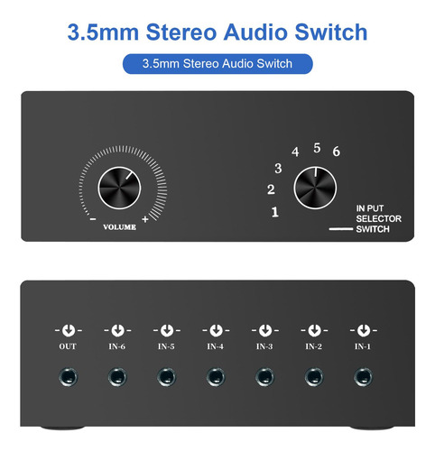 Conmutador De Audio Conmutador De Audio De 3,5 Mm Peso