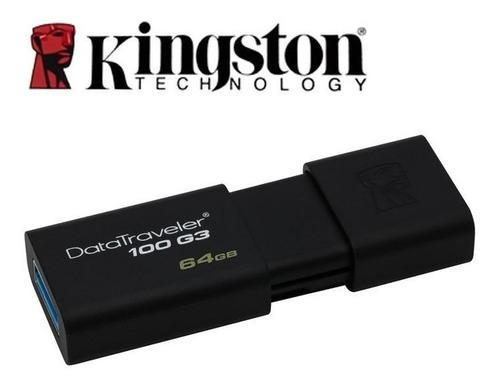 Memoria Usb 64gb 3.0 Kingston, Data Traveler 100 G3