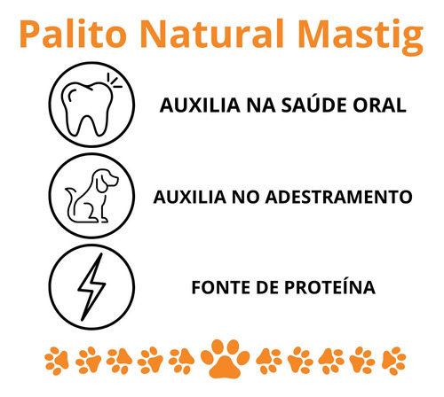 Kit 4 Pct Palito Ossinho Cães Sabor Natural Mastig C/ 10 Un