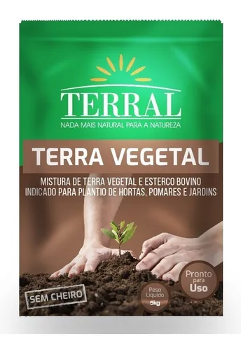 Terra Vegetal Acrescida 5kg Terral