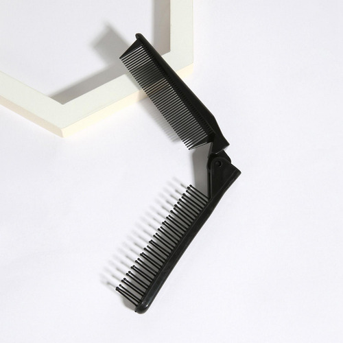 Peine De Pelo Plegable Giratorio De Doble Cabeza Mini Peine