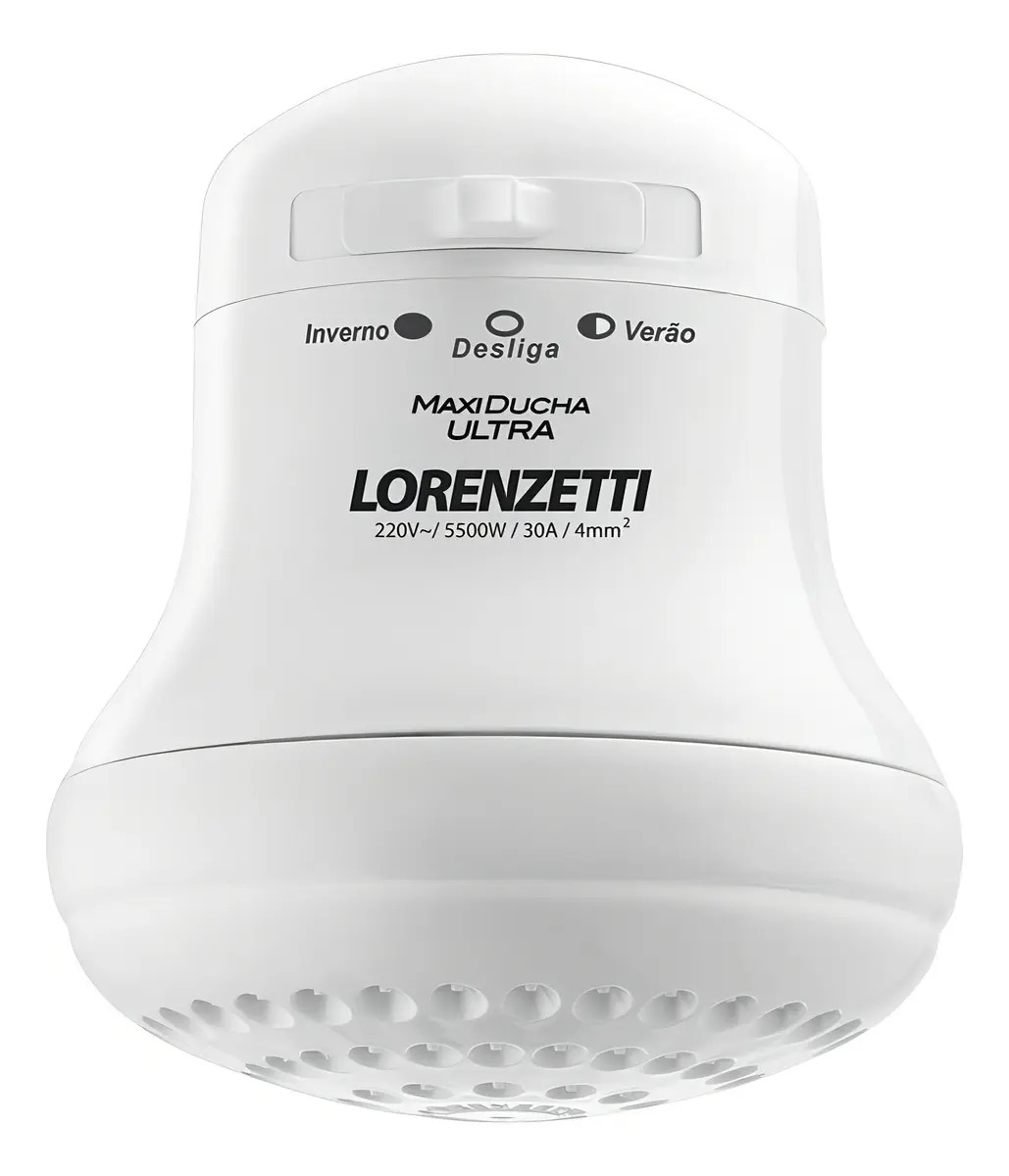 Ducha eléctrica de pared Lorenzetti Maxi Ducha Ultra blanco 5.5kW