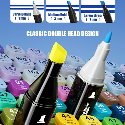 Set De 48 Rotuladores De Doble Punta Para Dibujar
