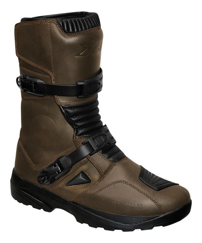 Bota X11 True Adventure Motociclista Moto Marron