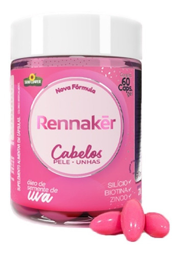 Rennakér - Biotina, Zinco, Silício, Selênio E Vitamina A Sabor Sem Sabor