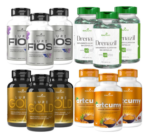 Kit Zero Lipedema 3 Meses De Tratamento 3 Potes De Cada Sabor Sem sabor