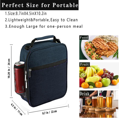 Insulated Lunch Bag - Reusable Lunch Box - Insulated Lunc P5