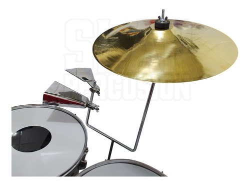 Imagen 3 de 7 de Set Timbales Profesional 14 15 Pulgadas Platillo 2 Campanas