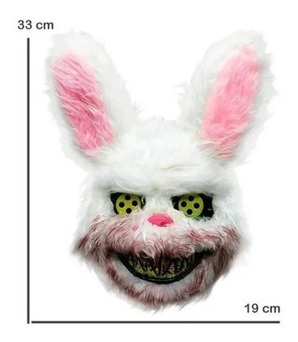 Máscara De Conejo Purga Halloween Disfraz Peluche Bad Bunny | Cuotas sin  interés