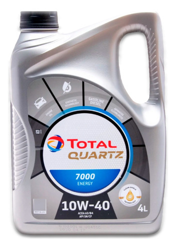 Lubricante Total 10w40 4 Litros