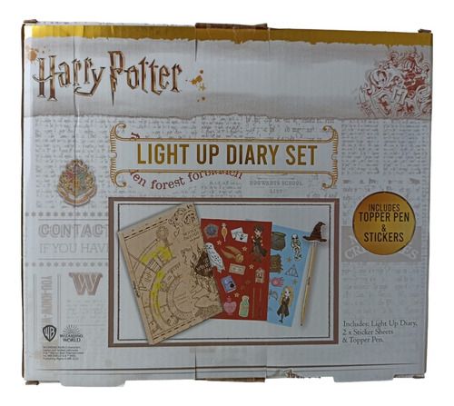 Set De Diario Harry Potter Con Luz
