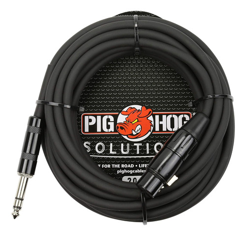 Cable Adaptador Pig Hog Px-tmxf20 1/4 Trs A Xlr, 20 Pies...