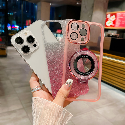 Funda Para Xiaomi Poco X7 5g/pocox7 Pro/turbo4 El Soporte De Anillo Magnético De La Funda Del Teléfono Brilla Y Es A Prueba De Golpes