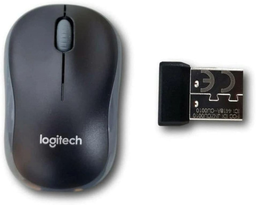 Mouse Optico Inalambrico Gris Rapido | Logitech M185