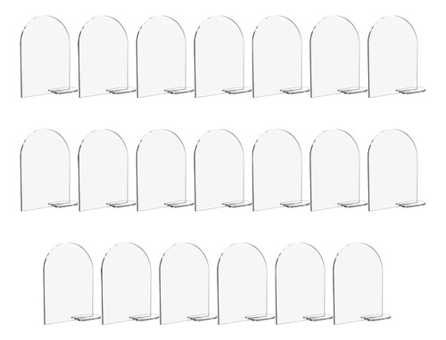 20x Cartões De Acrílico Com Suporte Escrito À Mão Nomes