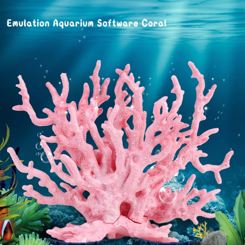 Adorno De Planta De Coral Artificial Para Acuario, Pecera Su