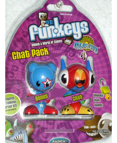 Paquete De Chat Funkeys De Mattel (rebobinado)