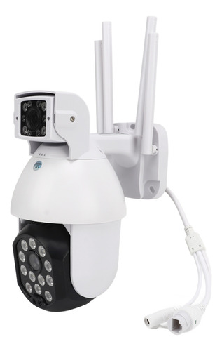 Cámara Cctv Inalámbrica De Doble Lente, Voz Bidireccional, R
