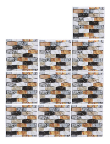 10 Pegatinas Autoadhesivas Para Azulejos, Papel Pintado Anti