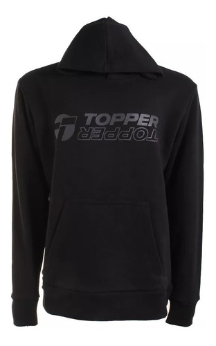 Hoodie Para Niños Topper Oversize Urbano Il Negro 