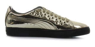 tenis puma dorados mujer