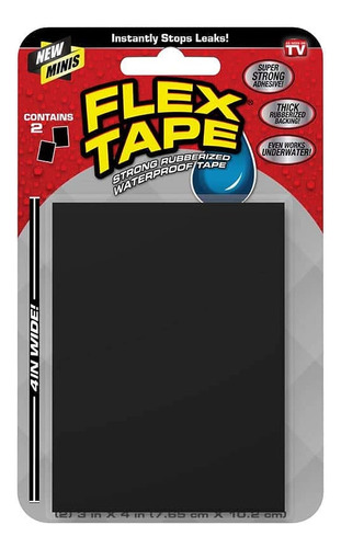 Flex Tape Mini Cinta Impermeable Súper Fuerte, Negro