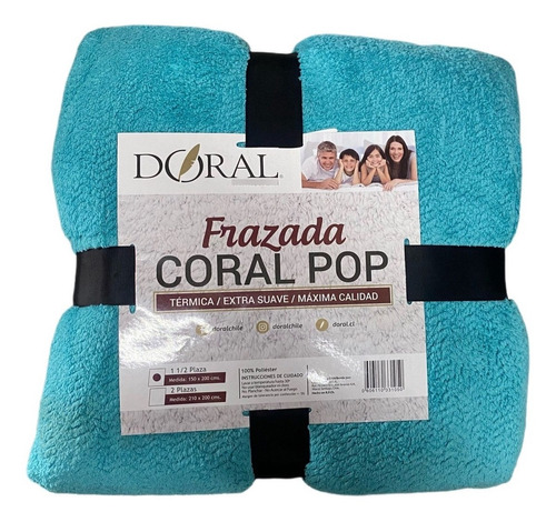 Frazada Doral Térmica Coral Pop 1.5 Plazas