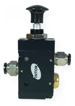 Comprar Válvula Neumática Botón Push Pull 3\u002F2 Rosca 1\u002F4 + Conectores