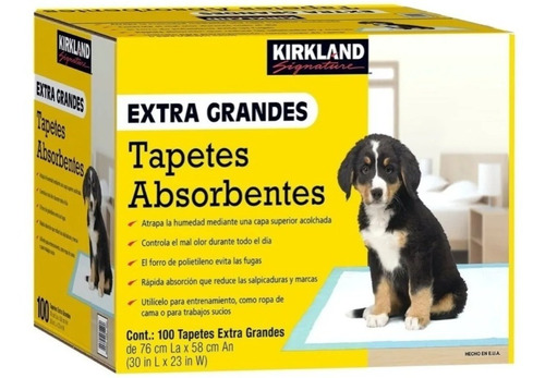 Tapetes Absorbentes Entrenadores Perro Extra Grande Kirkland