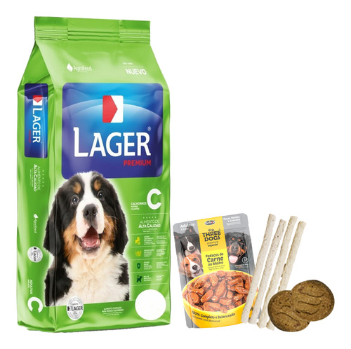 Comida Perro Cachorro Lager Premium 22 Kg + Envío Gratis