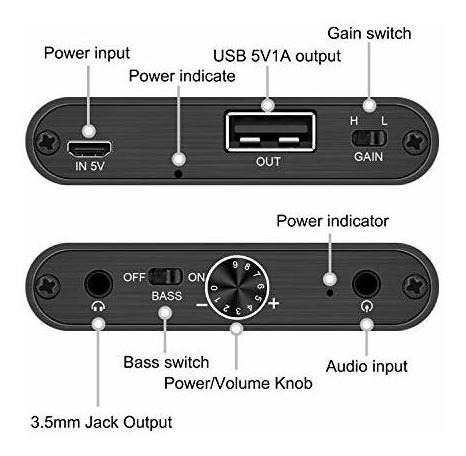 Imagen 2 de 7 de Amplificador De Auriculares De Alta Fidelidad Amplificador D