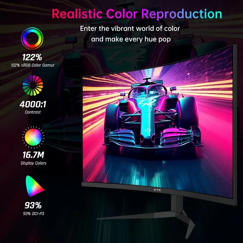 Monitor Curvo De 32 Para Juegos H32s25e 240hz, 2k 1440p, 1