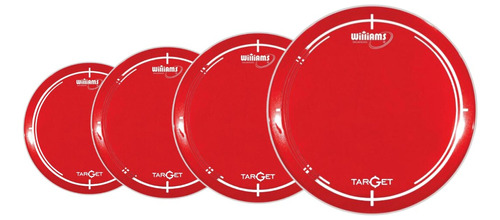 Kit De Peles Williams Target Red 10, 12, 14 E 20