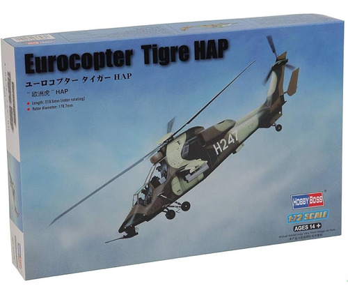 Helicoptero Eurocopter Tigre Hap 1/72 - Hobby Boss 87210