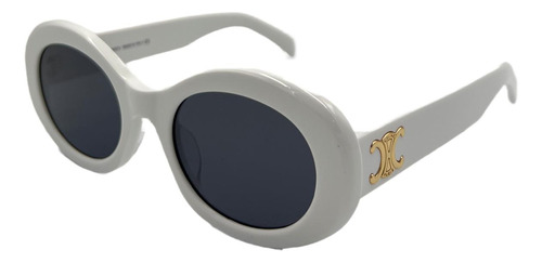 Celine Cl40194u 5225a Oval Shape Blanco Dorado