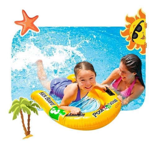 Colchoneta Inflable Tabla Aprendiz P/agua Niño 79x76cm