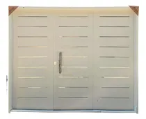 Comprar Portón Garage Doble Chapa Inyectado 240x200 Apliques Atex