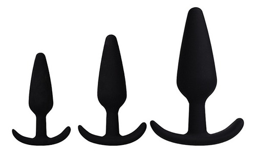 Butt Plug Anal Silicona Set De 3 Tamaños