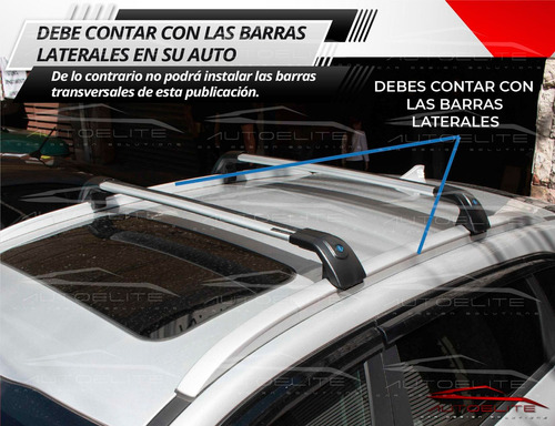 Barras Portaequipaje Negras Para Barra Lateral Pegadas Toldo
