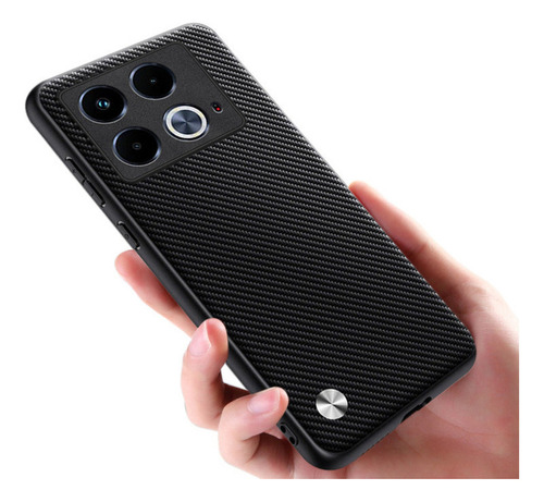 Funda For Infinix Note 40 Pro Plus Cáscara Piel Simple+mica