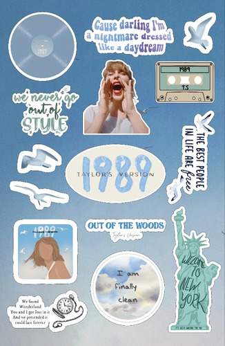 Stickers / Calcomanías Taylor Swift 1989