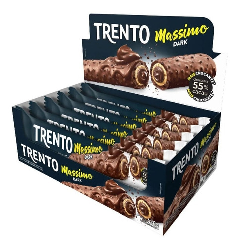 Chocolate Trento Massimo Dark Display Com 16 Unidades De 30g