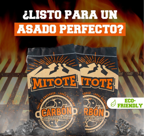 Carbón De Agave En Briqueta 10 Kg.