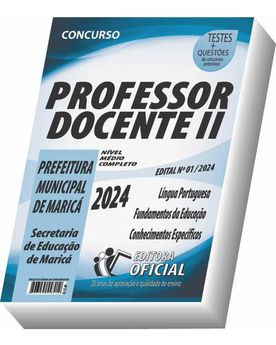 Apostila Prefeitura De Maricá - Rj - Professor Docente Ii