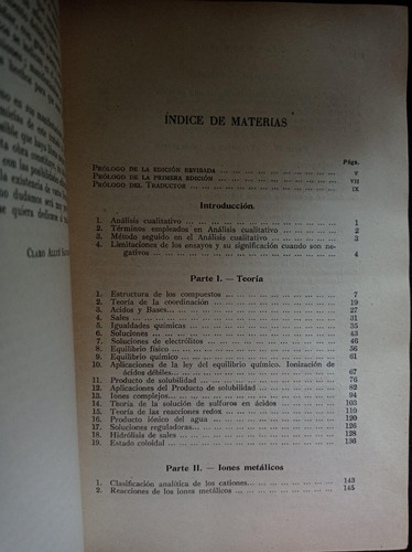 Análisis Químico Cualitativo - Luis J. Curtman (Usado)