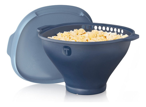 Palomera Silicona Plegable Microondas Wow Pop Tupperware Azul Acero