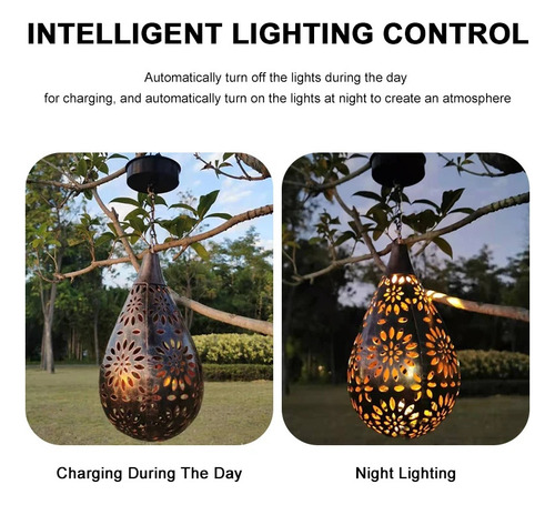 Lámpara De Luz Solar Al Aire Libre For Decoración Navideña