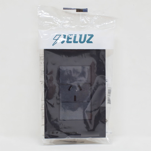 Llave Armada Toma Simple Jeluz Negro Platinum Pack X4