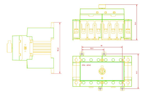 Transferencia Manual Abb Ot80f3c, 80a, 220vac 20hp